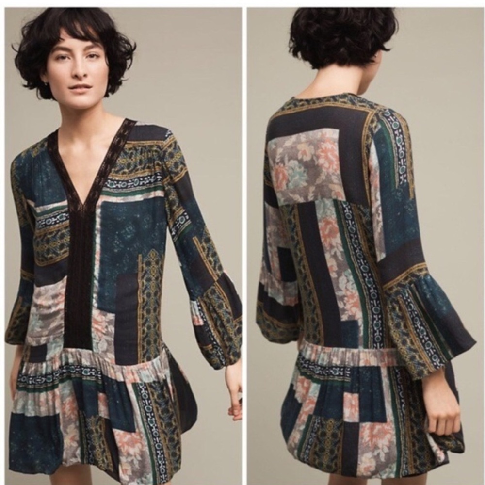 Maeve Peasant tunic dress size S/M for Anthropologie
